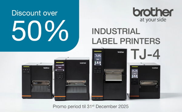 Over 50% discount on Brother TJ-4 series industrial printers!