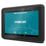 Tablet PC Arbor Gladius 10 GT1000-2D, 3G HSPA+/ GPRS/EDGE, ANDROID, MTK MT8392 Octa-core Cortex™A7 @1.7GHz, 9300 mAh, 2D IMAGER, 2GB RAM, 16GB Flash, NFC, BT, WLAN IEEE 802.11 b/g/n/, AC adapter, headphones with microphone