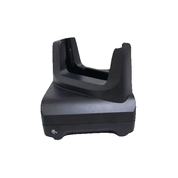 TC21/TC26 Single Slot Charge & USB Communication Cradle, Supports device with/without trigger gun. Power supply, DC cable, AC line cord and USB-C cable. (PWR-BGA12V50W0WW, CBL-DC-388A1-01, 25-124330-01R); Ethernet Interface requires dongle MOD-MT2-EU1-01)