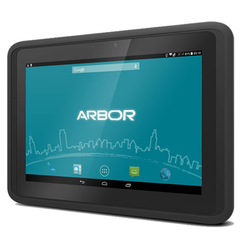 Tablet PC Arbor Gladius 10 GT1000-2D, 3G HSPA+/ GPRS/EDGE, ANDROID, MTK MT8392 Octa-core Cortex™A7 @1.7GHz, 9300 mAh, 2D IMAGER, 2GB RAM, 16GB Flash, NFC, BT, WLAN IEEE 802.11 b/g/n/, AC adapter, headphones with microphone