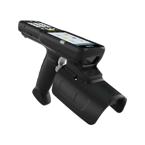 MC3390xR UHF RFID Gun, Linear Antenna, 802.11 a/b/g/n/ac, SE4750MR 2D Imager, 29 Key, Extended Capacity Battery, GMS, 4GB RAM / 32GB ROM, ETSI Bands