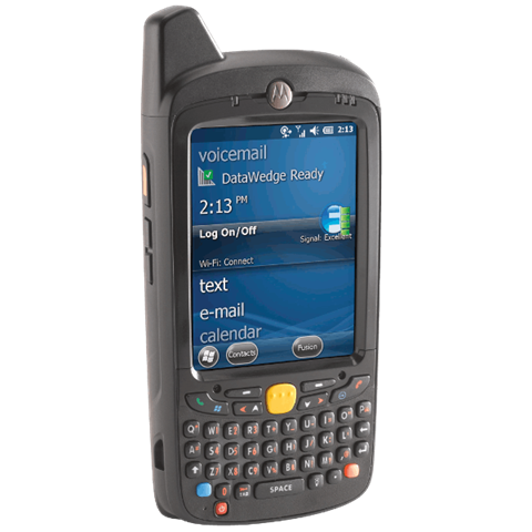 #Traces of use, worn box# Data terminal MC67 / 512 RAM / 2 GB FLASH / Wi-Fi / Imager 2D SR / Bluetooth / GSM / 4G HSPA + / A-GPS / VGA screen / 3600 mAh battery / Windows Mobile 6.5 Professional / NUM keyboard