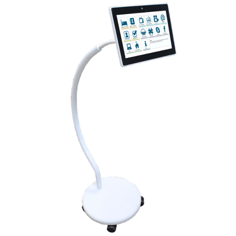 #Traces of use, worn box# Medical tablet HTAB/10.1” LCD 1280x800 HD 10-point resolution/capacitive screen/multi-touch/Android/Micro USB, IP65/Information and entertainment terminal for the patient