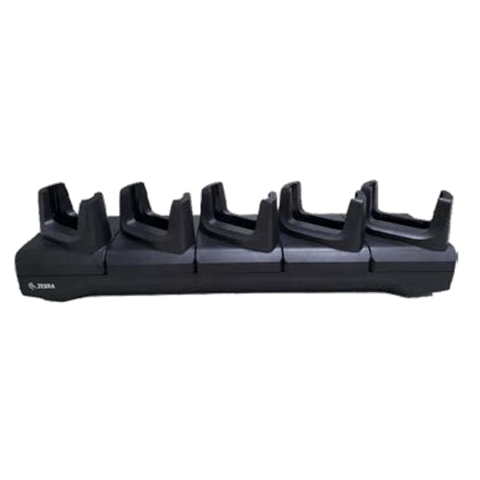 TC21/TC26 Single Slot Charge Cradle; support terminal and terminal with trigger handle, power supply and USB cable sold separately (PWR-WUA5V12W0US, CBL-TC5X-USBC2A-01)