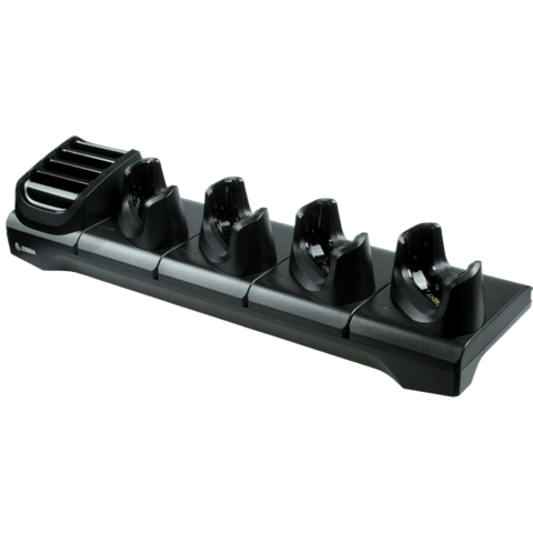 TC51/56 5-SLOT CHARGE ONLY CRADLE W/SPARE BATTERY CHARGER. INCLUDES POWER SUPPLY AND DC CABLE.