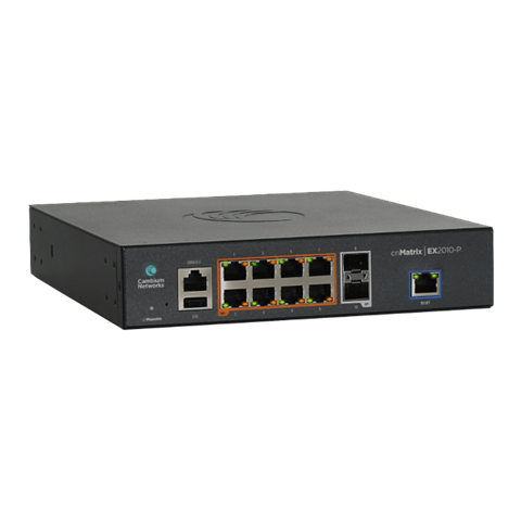 Intelligent Ethernet PoE Switch, 8 x 1G and 2 SFP fiber ports, no power cord, L2 & L3 functionality, extensive QoS, ACL, Filtering, 20 Gbps switching capacity