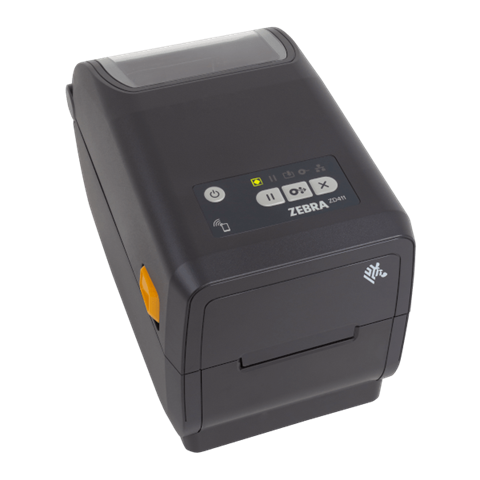 Thermal Transfer Printer (74M) ZD411; 203 dpi, USB, USB Host, Modular Connectivity Slot, BTLE5, EU and UK Cords, Swiss Font, EZPL