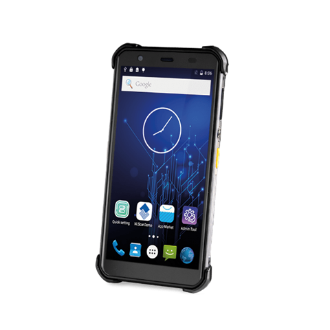 Newlandf"NFT10 Pilot Pro Mobile Computer 5,7"" Touch Screen (Black) with 2D CMOS Imager with Laser Aimer & BT, Wi-Fi (dual band), 4G, GPS, Camera.Incl. wrist strap, USB cable and multi plug adapter and TPU Boot OS: Android 11 GMS AER"