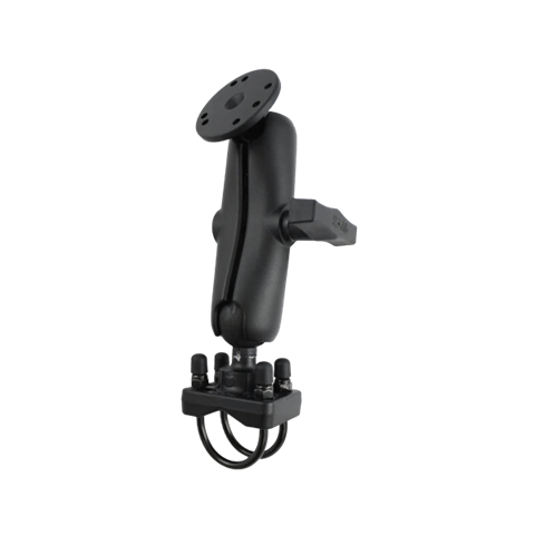 Mounting kit for the installation of a holster for a scanner / tablet / printer / laptop / mounts to a railing surface with a diameter of 0.75" to 1.25" or 1" to 1.5" / set with 1.5" balls / arm length 14.3cm