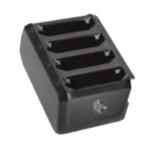 4 -SLOT BTY CHGR FOR OPTIONAL BTY PWR PACK,CAN BE DOCKED AND POWERED IN THE 5-SLOT CRD VIA ADPT CUP (SOLD SEPERATELY) OR USED STANDALONE