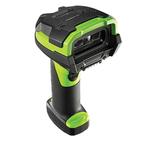 LI3608: RUGGED, LINEAR IMAGER, EXTENDED RANGE, CORDED, INDUSTRIAL GREEN, VIBRATION