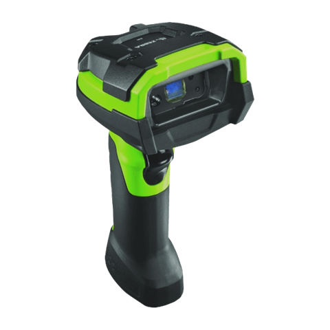 DS3608: RUGGED, AREA IMAGER, EXTENDED RANGE, CORDED, INDUSTRIAL GREEN, VIBRATION MOTOR