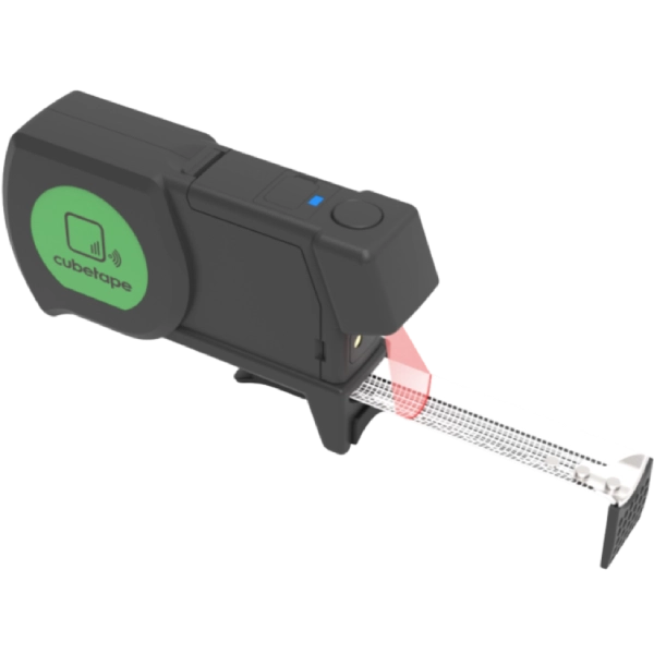 Dimension scanner Cubetape C200P-50 / 5m tape / charge cradle with USB cable / BT/2.4G RF Comms / RF USB Dongle / Li-Po 1200 mAh battery / 2D scanner / holster