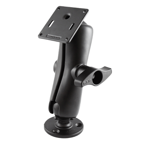 Double Ball Mount with Round AMPS Plate and Large Round Plate