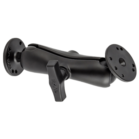 RAM Double Ball Mount with Two Round Plates