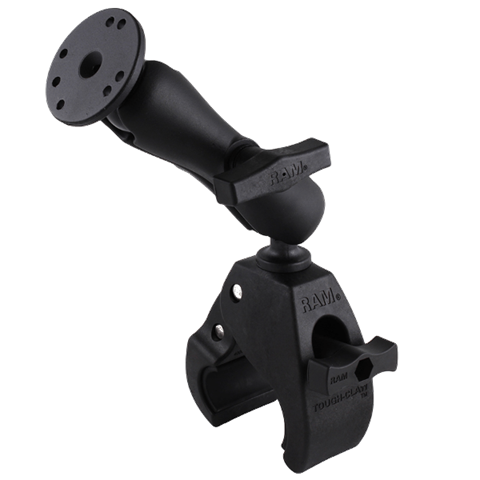 Tough-Claw™ Large Clamp Double Ball Mount with Round Plate