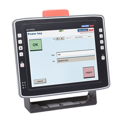 DLoG DLT-V7212 CPUATOM Quad @1.91 GHz/CF 64GB/XGA 12.1 cali /10 klawiszy fun.500ccd /4GB RAM/P67/OS IoT10 Ent. 64 Bit ENG./LAN/Wi-Fi/BT/UPS/Software keyboard Windows