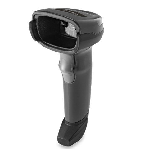 Symbol DS2208 2D barcode reader | black | twisted USB cable | 2.8 m | stand