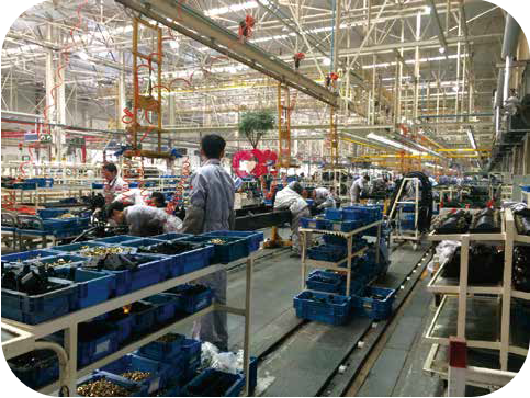 Automotive repair process on the shop floor