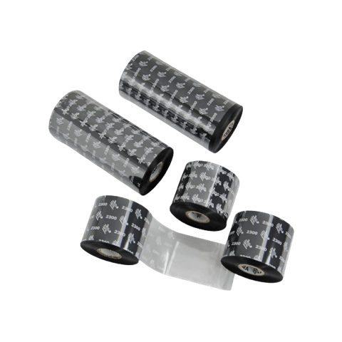 Taśma termotr. 33mm/74mb woskowa, kolor czarny, nawój zewnętrzny, tuleja 0,5'' długa (110mm)