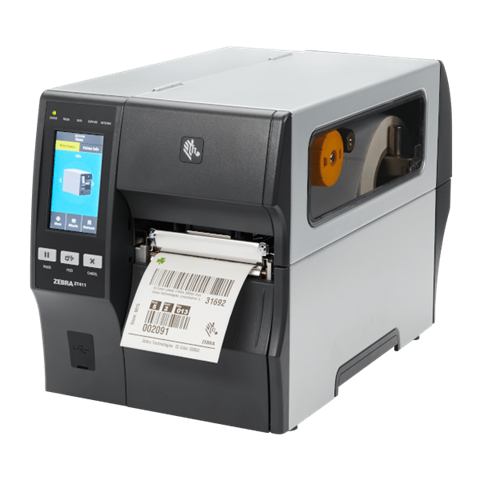 Drukarka etykiet ZT411/termotransferowa/203dpi/USB/USB Host/RS232/Ethernet/Bluetooth 4.1/MFi/RFID, UHF Encoder/On-metal/kable UK/AU/JP/EU