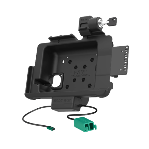 RamMount Locking GDS® Power + Dual USB Dock dla Zebra ET4x 10" z IntelliSkin® dla tabletu w obudowie ochronnej RAM MOUNTS