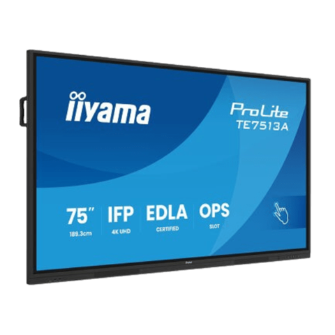 Tablica interaktywna IIYAMA 75'' PROLITE TE7513A-B1AG (czarny, PureTouch-IR)