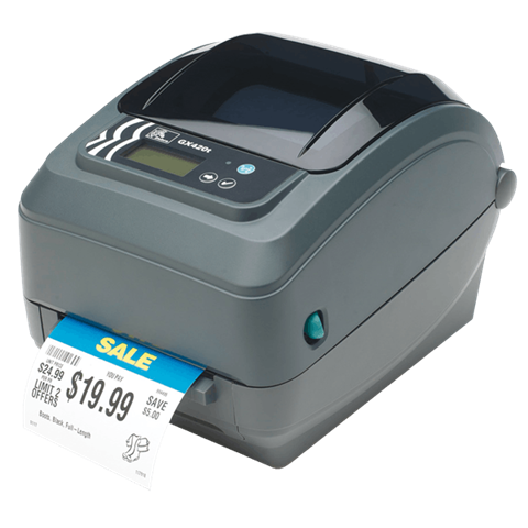 Drukarka etykiet GX420t/termotransferowa/203dpi/USB/RS232/LPT/gilotyna rev 2.