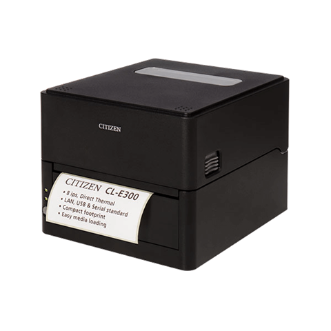 Drukarka etykiet Citizen CL-E300/203dpi/termiczna/USB/czarny/ZPL/DMX/LAN