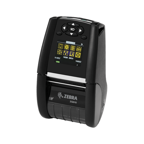 Drukarka etykiet ZQ610 2"/termiczna/203 dpi/ 802.11ac/ Bluetooth 4.1/ Pasek na ramię/ Klips do paska