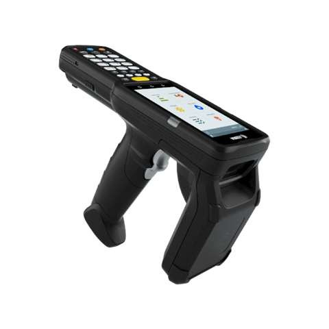 Zebra MC3330XR UHF RFID всеспрямований термінал даних, у комплекті з док-станцією, блоком живлення, кабелем ЄС, GUN/ANDROID/4 ГБ RAM/ 32 ГБ ROM/GMS/2D Imager SE4770, 4.0"/38 клавіш/NFC/RW/batteryX2,