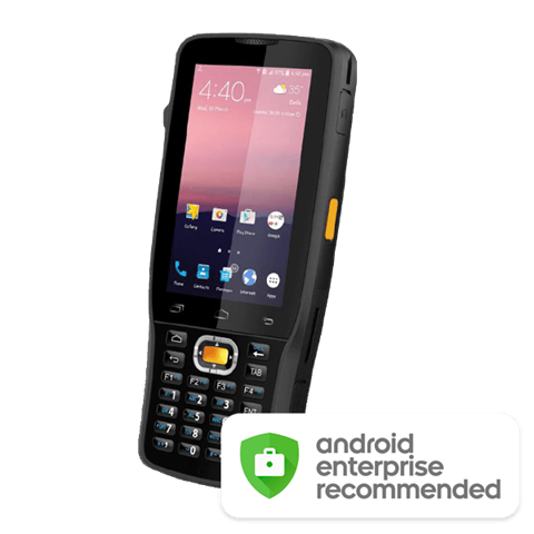 #немає оригіналу Упаковка, сліди використання # RK25 data terminal, Android 7, GMS, GSM dual SIM, GPS, NFC, LTE', BT, Wi-Fi, HD екран 4" WVGA 500 NITs, 2D Imager SE4750SR, 8 Мп камера, 28 клавіш , USB-кабель для зарядки, блок живлення, акумулятор 4000 мАг