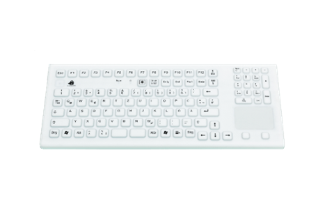 GETT KG22205 медична клавіатура/тачпад/силікон/білий/USB/кабель 2м