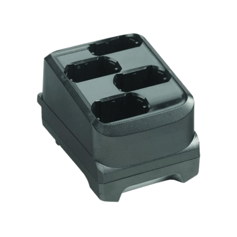 Зарядний пристрій на 4 акумулятори для Zebra MC3300 / MC3300x / MC3300ax; MC3400 / MC3450. Потрібно придбати блок живлення PWR-BGA12V50W0WW та кабель CBL-DC-388A1-01
