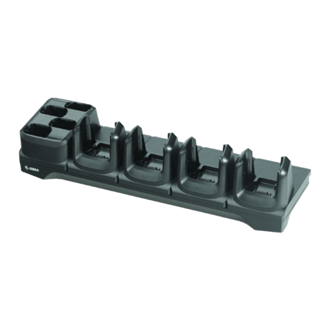 Док-станція 4-стан. для Zebra MC3300 / MC3300x / MC3300ax; MC3400 / MC3450. Зарядка 4 терміналів і 4 акумуляторів. Необхідна покупка блока живлення PWR-BGA12V108W0WW та кабелю CBL-DC-381A1-01. Тільки зарядка