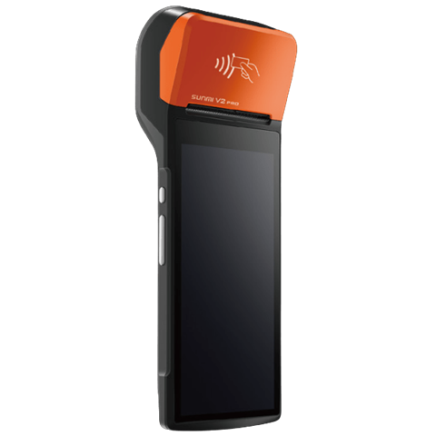 Сенсорний комп’ютер SUNMI V2 PRO / Android 7.1 / 5.99"HD+ / WIFI / 4G / 2 ГБ RAM / 16 ГБ FLASH / 5 МП задня камера / 58 мм принтер / принтер етикеток / 2D сканер / NFC