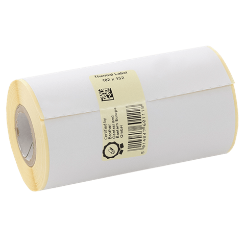 Термоетикетки 102х152/90 г.25, колір БІЛИЙ