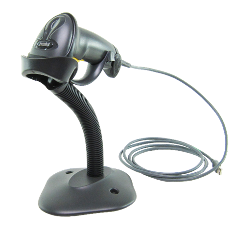 Зчитувач штрих-кодів Symbol LS2208/USB/чорний/підставка/кабель