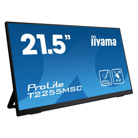 Сенсорний монітор IIYAMA 21.5'' PROLITE T2255MSC-B1 (чорний, ємнісний)