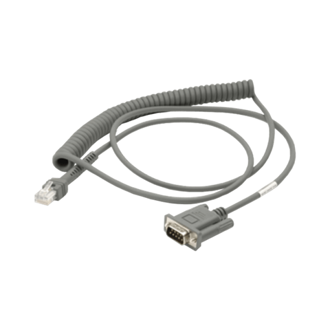 Кабель зв'язку для Zebra/DS2208/DS4308/DS81xx/DS9808/LI2208/LS1203/LS2xx/LS4208/LS7808/m2004/RS-232/Twisted/9ft (2.8m)/Nixdorf Beetle/5V