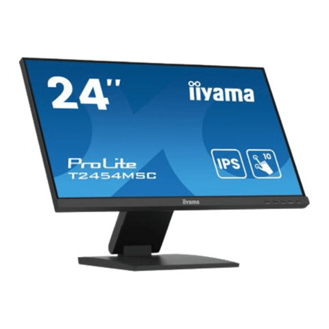 Сенсорний монітор IIYAMA 24'' PROLITE T2454MSC-B2AG (чорний, ємнісний, скло від краю до краю)