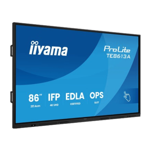 Інтерактивна панель IIYAMA 86'' PROLITE TE8613A-B1AG (чорна, PureTouch-IR)