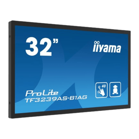 Сенсорний монітор IIYAMA 32'' PROLITE TF3239MSC-W1AG (чорний, ємнісний)