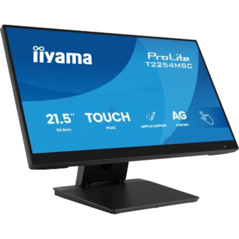 Сенсорний монітор IIYAMA 21.5'' ProLite T2254MSC-B2AG (чорний, ємнісний)