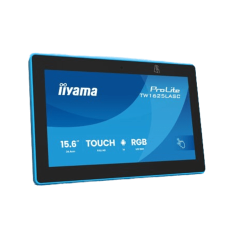 Android Panel IIYAMA TW1625 / 15,6'' / BT / WiFi / RK3576 / 4 GB DDR4 / 32 GB eMMC / блок живлення / без підставки / Android 14 / POE / зчитувач NFC/RFID / світлодіодна стрічка RGB / iiSign2