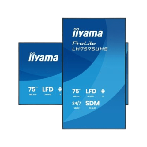 Монітор IIYAMA 86'' PROLITE LH8675UHS-B2AG (чорний, тонкі рамки)