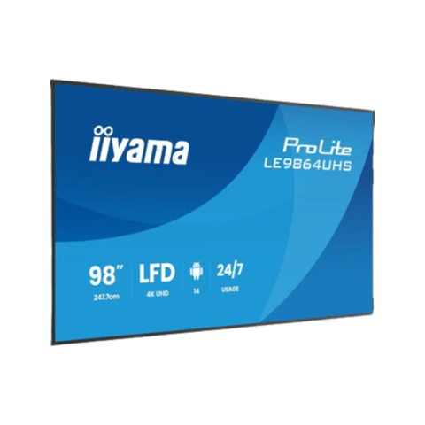 Монітор IIYAMA 98'' PROLITE LE9864UHS-B1AG (чорний, тонкі рамки)