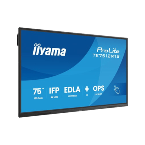 Інтерактивна панель IIYAMA 75'' PROLITE TE7512MIS-B4AG (чорна, PureTouch-IR)