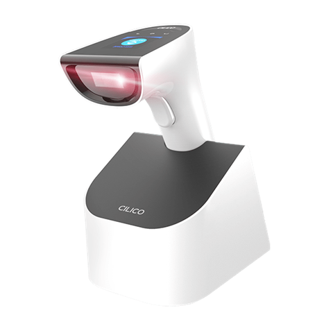 Бездротовий 2D-рідер CILICO IOT800 / Wi-Fi / BT 4.1 / 1.54'' сенсорний екран / Linux / база / USB-кабель / білий