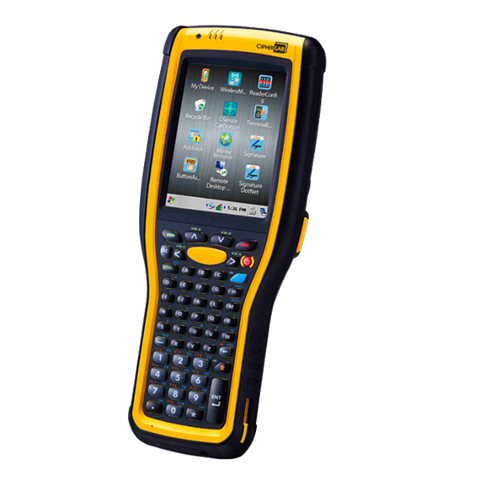 Термінал даних CipherLab 9700 Win. CE 6.0, стандартний зчитувач 2D Imager, 53 ключі, 512 MB RAM, 4 GB FLASH, Micro SDHC, Bluetooth, Wi-Fi 802.11 a/b/g/n, 3.5'' QVGA, 3600 mAh, (ПРОСТИЙ ПАКЕТ / без кабелю , без живлення) HOT SWAP